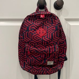 Hershel Little Kids Navy & Red Geometric Backpack